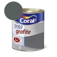 Tinta Para Metal Tinta Grafite Fosco Cinza Escuro 900ml Coral