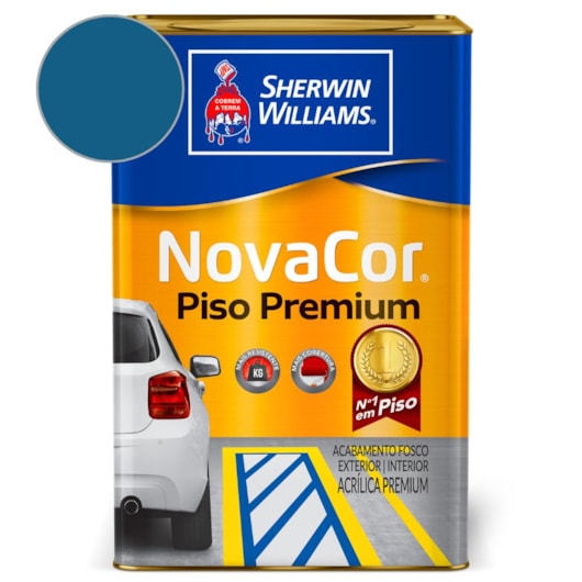 Tinta Para Piso NovaCor Azul Sherwin Williams 18L - Imagem principal - da981b54-fa4f-4b4e-9793-10fd549776f4