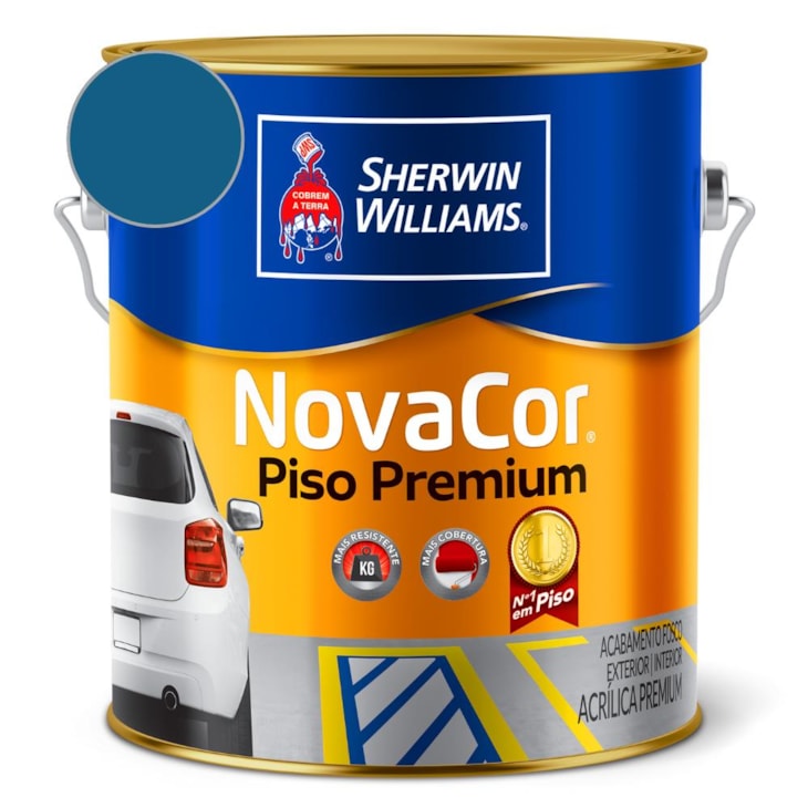 Tinta Para Piso NovaCor Azul Sherwin Williams 3,6L
