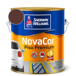Tinta Para Piso NovaCor Marrom Sherwin Williams 0,9L