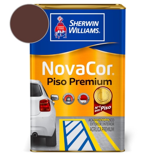 Tinta Para Piso NovaCor Marrom Sherwin Williams 18L - Imagem principal - 80ae70d2-9d49-446d-8ab0-21cda8aff4ec