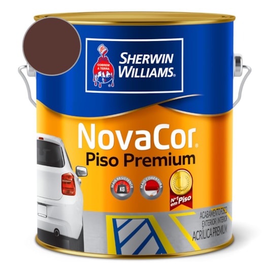 Tinta Para Piso NovaCor Marrom Sherwin Williams 3,6L - Imagem principal - 6523c216-3af8-4364-87bf-1531e2762bf2