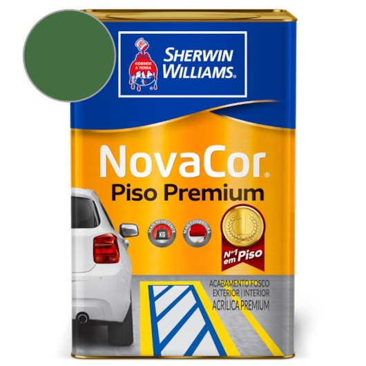 Tinta Para Piso NovaCor Verde Sherwin Williams 18L - Imagem principal - cc4cc71e-9a7d-47c8-aec5-4990768cfac8