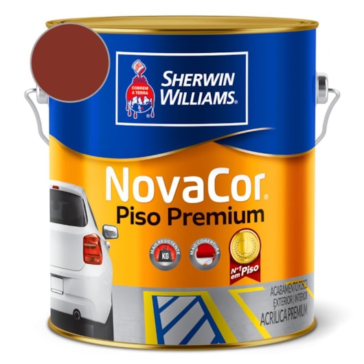 Tinta Para Piso NovaCor Vermelho Sherwin Williams 3,6L - Imagem principal - e7639641-1249-4ed3-883c-d241ea1959cf