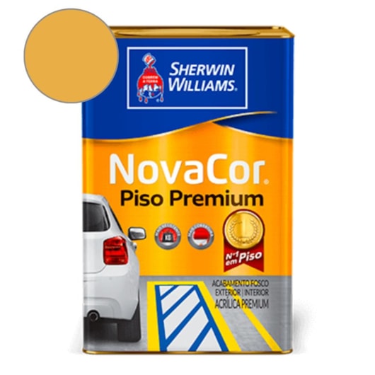 Tinta Para Piso Premium NovaCor Amarelo Demarcação Sherwin Williams 18L - Imagem principal - 7536ad88-971a-4bd5-ae3e-04b8c94b814b