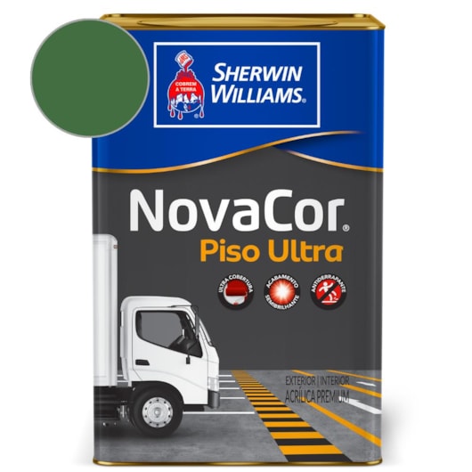 Tinta Para Piso Ultra NovaCor Verde Sherwin Williams 18L - Imagem principal - 70f5fac5-36b0-4715-991b-acb721256c01