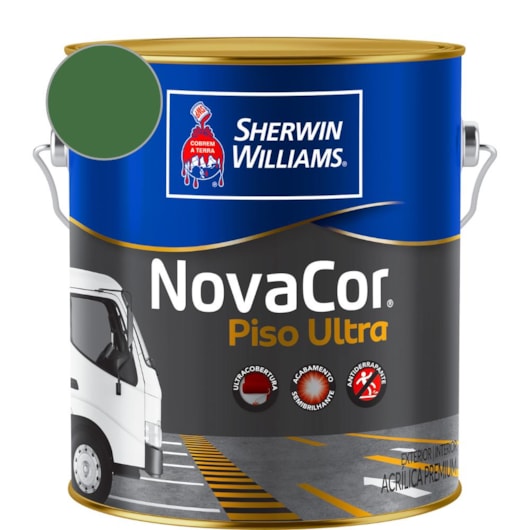 Tinta Para Piso Ultra NovaCor Verde Sherwin Williams 3,6L - Imagem principal - d59f0e9e-3ffd-4f6e-894d-fe280f4393de