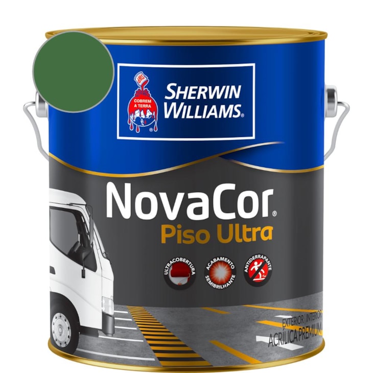 Tinta Para Piso Ultra NovaCor Verde Sherwin Williams 3,6L