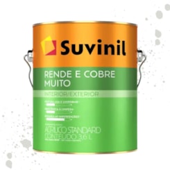 Tinta Rende & Cobre Muito Branco Neve Suvinil 3,6L
