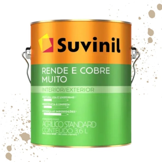 Tinta Rende & Cobre Muito Camurça Suvinil 3,6L - Imagem principal - 8e52b876-d594-4e9d-860a-9a187f745a64