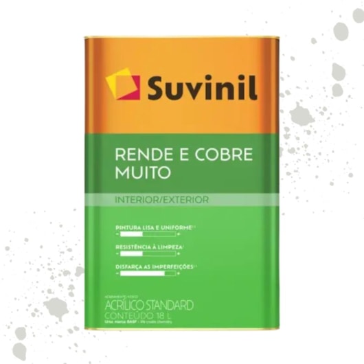 Tinta Rende & Cobre Muito Gelo Suvinil 18L - Imagem principal - 7cb41f13-57e8-472e-a430-3dd0e07da20c