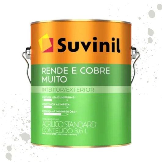 Tinta Rende & Cobre Muito Gelo Suvinil 3,6L - Imagem principal - bb89d318-7b70-4635-8ce1-c6a35788a339