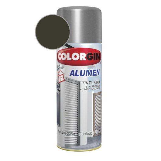 Tinta Spray Alumen Bronze Claro Colorgin 235g - Imagem principal - f97654bb-bfc9-4e55-b27c-f1b8ecbf9c07