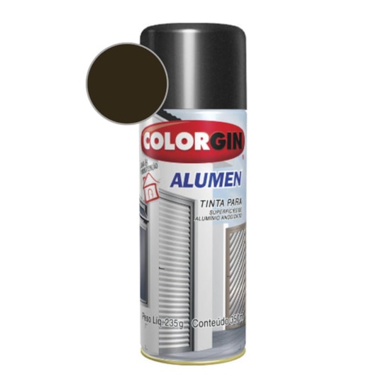 Tinta Spray Alumen  Bronze Colorgin 1002 235g - Imagem principal - 27945883-2697-4a3e-8fbc-76d5539d0e0c
