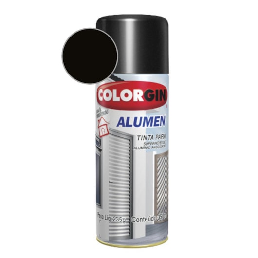 Tinta Spray Alumen Bronze Colorgin 1003 235g - Imagem principal - fa00bc92-263f-4766-a8e8-3b9303d5e016