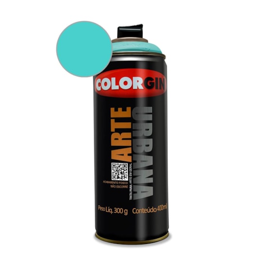 Tinta Spray Arte Urbana Aquario Colorgin 350g - Imagem principal - 3a9eb777-0bbd-457e-a737-0bc363580b10