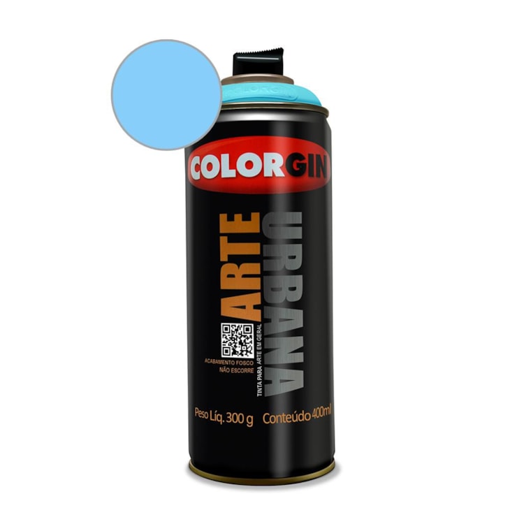 Tinta Spray Arte Urbana Azul Ceu Colorgin 350g