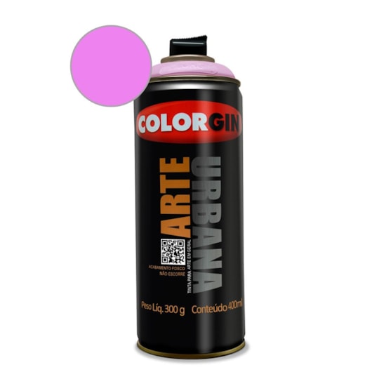 Tinta Spray Arte Urbana Violeta Essencia Colorgin 350g - Imagem principal - df4ef87a-8e53-463b-b1dc-36073f288816