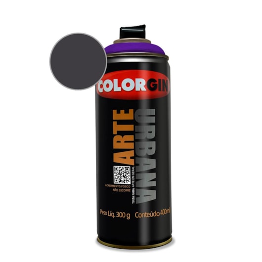 Tinta Spray Arte Urbana Violeta Vampiro Colorgin 350g - Imagem principal - 84f2669d-2fcf-4a74-b9c7-de418c703ae6