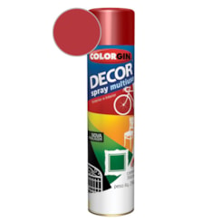 Tinta Spray Decor Vermelho Metalico Colorgin 250g