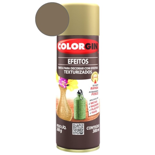 Tinta Spray Efeito Texturizado Areia Colorgin 200g - Imagem principal - e499affd-37ee-4b2d-ab40-8394fdd4ab32