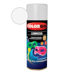 Tinta Spray Fundo Branco Luminosa Colorgin 235g
