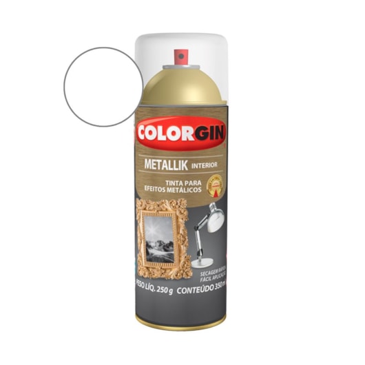 Tinta Spray Metallik Brilhante Verniz Incolor  Colorgin 250g - Imagem principal - 629dad86-c5cd-49f4-a960-b2538e04076c