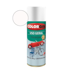 Tinta Spray Premium Uso Geral Branco Intenso Fosco Colorgin 280g
