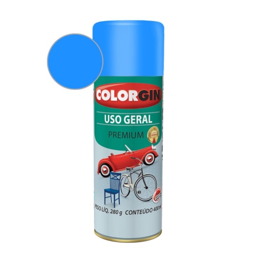 Tinta Spray Premium Uso Geral Para Bicicleta Azul USA Colorgin 280g - Imagem principal - 14593768-a3cd-4cfa-8cf1-db9f72622ae1