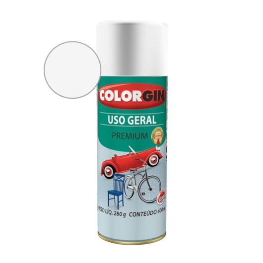 Tinta Spray Premium Uso Geral Para Geladeira Branco Brastemp Colorgin 280g - Imagem principal - fc987b7f-1fe5-4f53-8ffa-ceffd3df1206