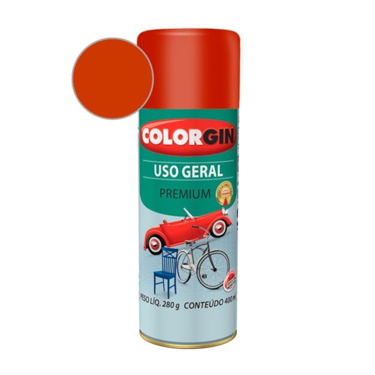 Tinta Spray Premium Uso Geral Para Geladeira Marrom Barroco Colorgin 280g - Imagem principal - 2087ab70-b2ab-44de-95c8-a09d340eff11