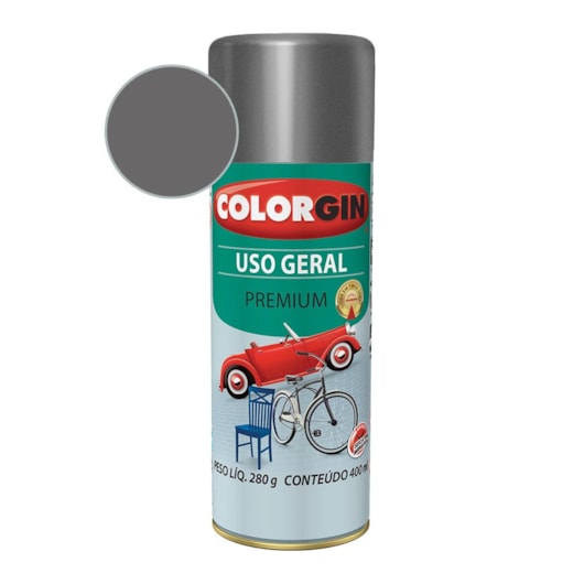 Tinta Spray Uso Geral Premium Metalico Grafite Para Rodas 280g - Imagem principal - 65f5177a-0da0-4dc1-a7f2-2b8425ff3e31