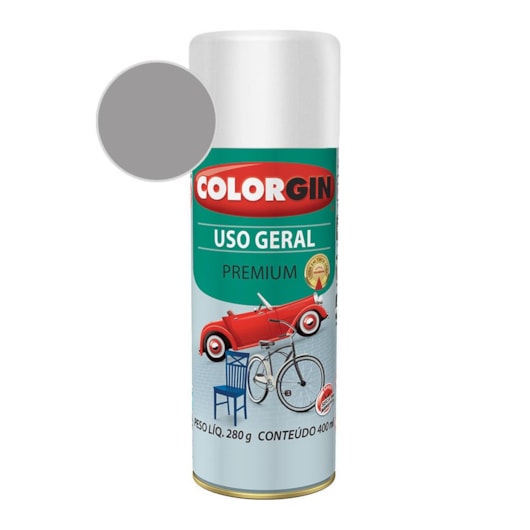 Tinta Spray Uso Geral Premium Metálico Para Alumínio/Rodas Colorgin 280g - Imagem principal - 7e9eb647-b9b1-4a44-b680-0854fb959971