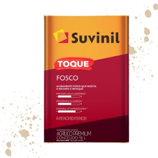 Tinta Toque Fosco Camurça Suvinil 18L - Imagem principal - 38c80a73-d9de-4f48-825d-114e1a0f4614