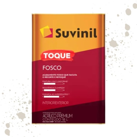 Tinta Toque Fosco Clássica Algodão Egipcio Suvinil 18L - Imagem principal - 1477659e-7270-480f-a7d9-771cb55ddbe9