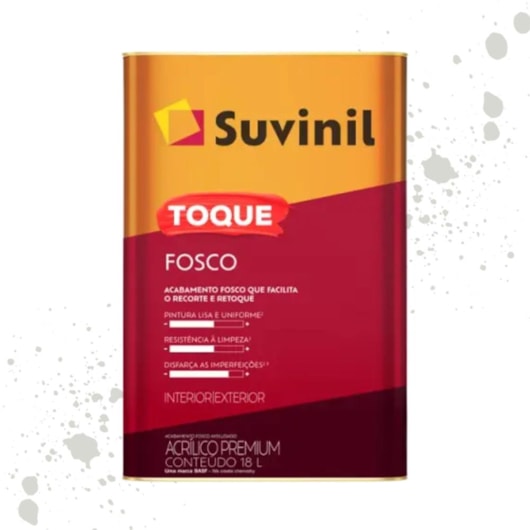 Tinta Toque Fosco Clássica Gelo Suvinil 18L - Imagem principal - df72481b-df65-4114-a707-04e536d68cf3