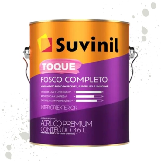 Tinta Toque Fosco Completo Branco Neve Suvinil 3,6L - Imagem principal - 31421291-cb33-4e84-97b0-a3925325fedf