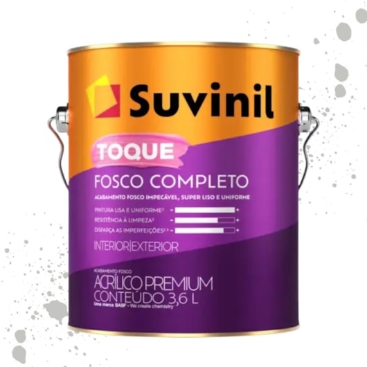 Tinta Toque Fosco Completo Elefante Suvinil 3,6L - Imagem principal - bfadf0d0-f598-4515-9d7d-0f2267db0e60