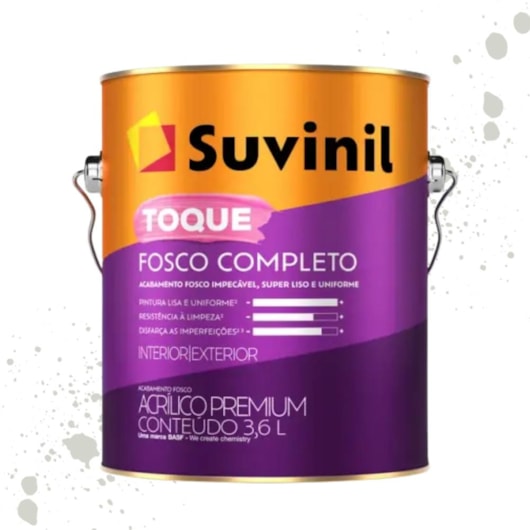Tinta Toque Fosco Completo Gelo Suvinil 3,6L - Imagem principal - 68af9b3d-6f0e-4637-a9e1-fa70562e6e38