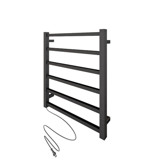 Toalheiro Aquecido Bivolt E Bilateral Prime Grafite Escovado Thermo 65W - Imagem principal - 625e727e-f939-4e52-9a06-cee7150bc964