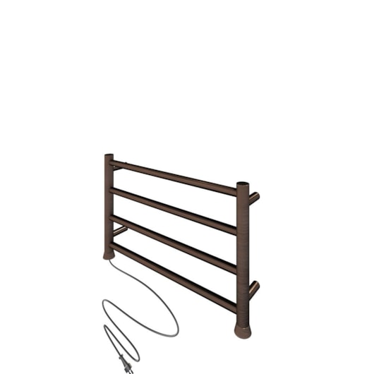Toalheiro Aquecido Bivolt E Bilateral Round Cobre Escovado Thermo 45W - Imagem principal - 3be512f6-9e23-4394-ba07-c9dc9b0a4bcd