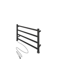 Toalheiro Aquecido Bivolt E Bilateral Round Grafite Escovado Thermo 45W