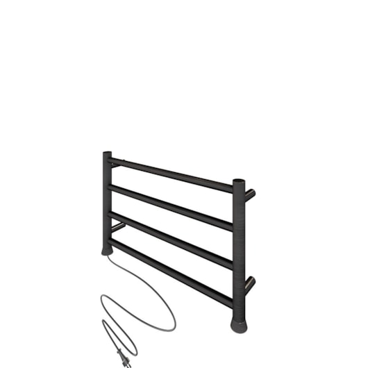 Toalheiro Aquecido Bivolt E Bilateral Round Grafite Escovado Thermo 45W - Imagem principal - 6894ae75-fd34-4fcb-bc4e-8f9525dde55e