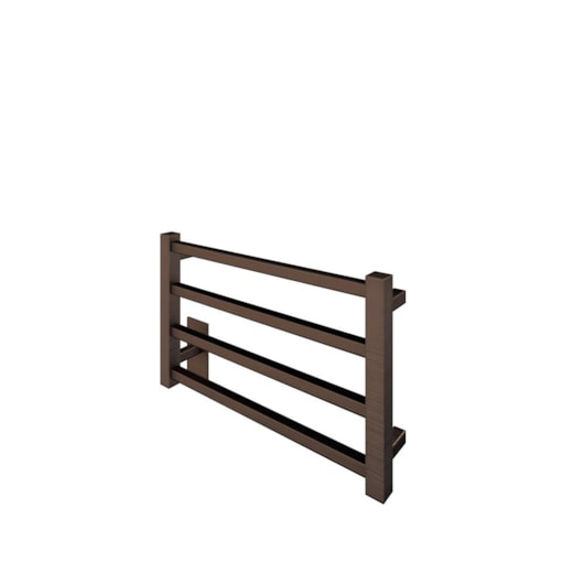 Toalheiro Aquecido Bivolt E Bilateral Square Clean Cobre Escovado Thermo 45W - Imagem principal - 856546e9-5d22-4d5d-837c-472446c01fcf
