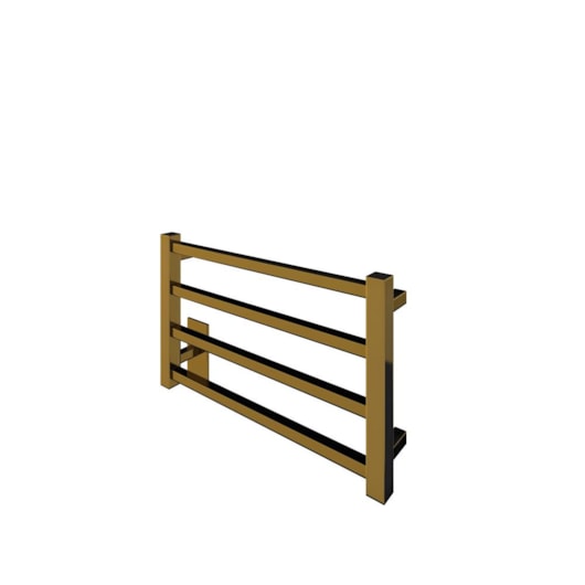 Toalheiro Aquecido Bivolt E Bilateral Square Clean Dourado Claro Thermo 55W - Imagem principal - 00e323c8-8394-467c-ab4b-0be60293dbda
