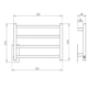 Toalheiro Aquecido Bivolt e Bilateral  Square Clean Preto Fosco Thermo 55W - ca482abb-769f-4d29-80a5-fe0323f28a83