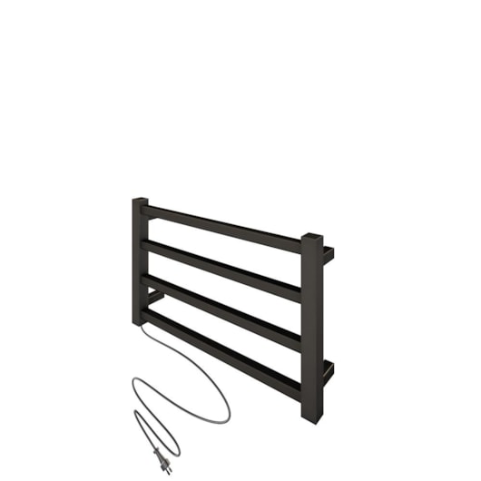 Toalheiro Aquecido Bivolt E Bilateral Square Dark Antracite Thermo 45W - Imagem principal - 7a216de1-c4fb-42d4-95a1-d2ef4f087564