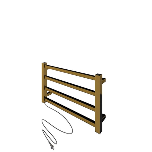 Toalheiro Aquecido Bivolt E Bilateral Square Dourado Claro Thermo 55W - Imagem principal - 235949e9-0cdf-484d-98ff-2b79c98bf3b6