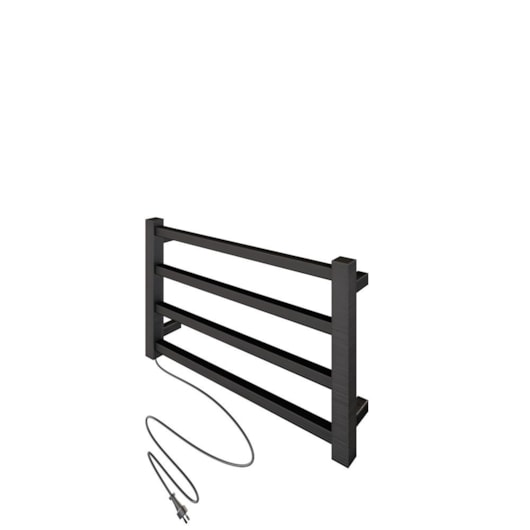 Toalheiro Aquecido Bivolt E Bilateral Square Grafite Escovado Thermo 45W - Imagem principal - 9126affa-43f1-4dd6-bec5-da28c228c5bf