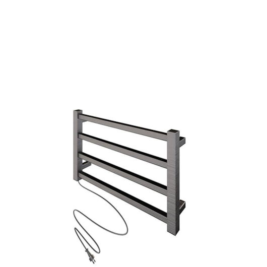 Toalheiro Aquecido Bivolt E Bilateral Square Inox Escovado Thermo 45W - Imagem principal - 7904d5a7-5cc7-4c08-956b-1848d28c5d51
